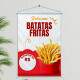 Banner Impresso em Lona Batata Frita