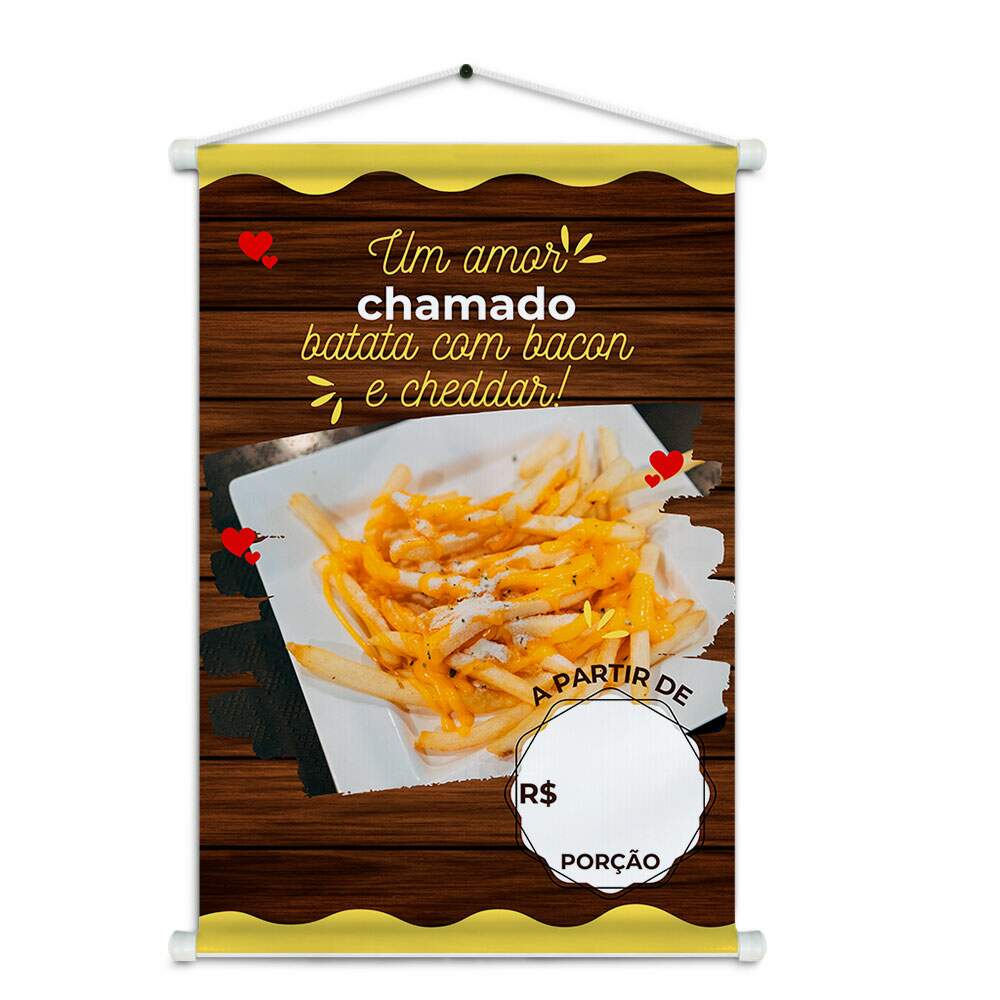 Banner Impresso em Lona Batata Frita