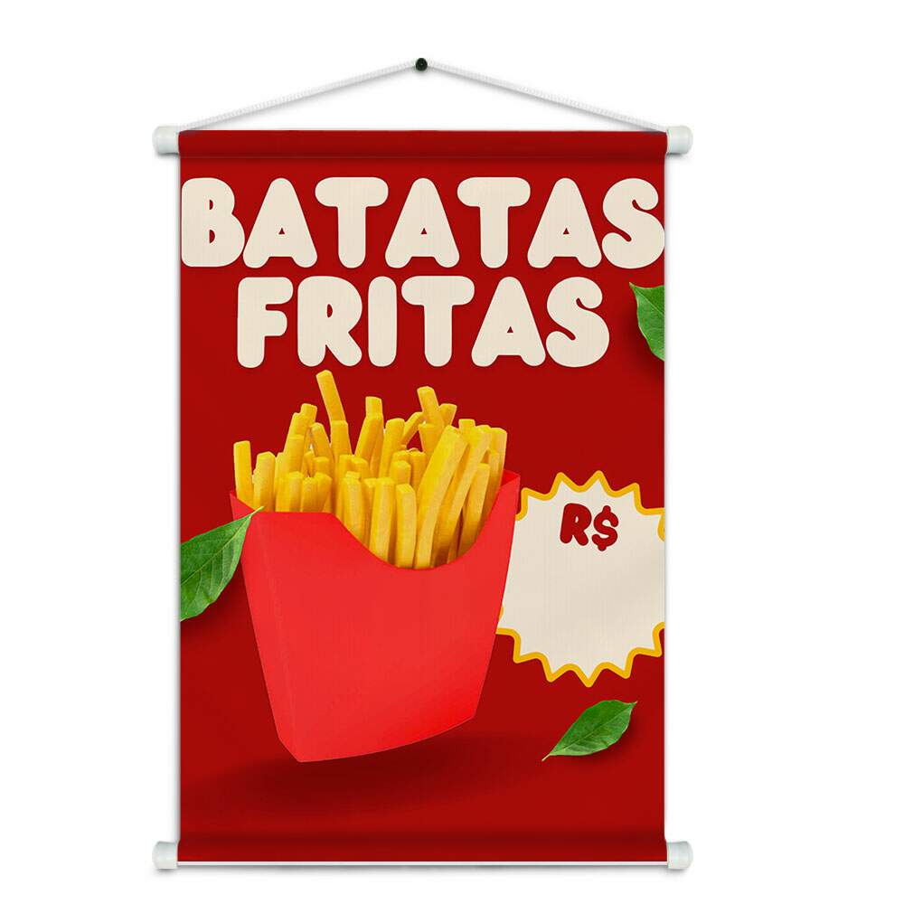 Banner Impresso em Lona Batata Frita