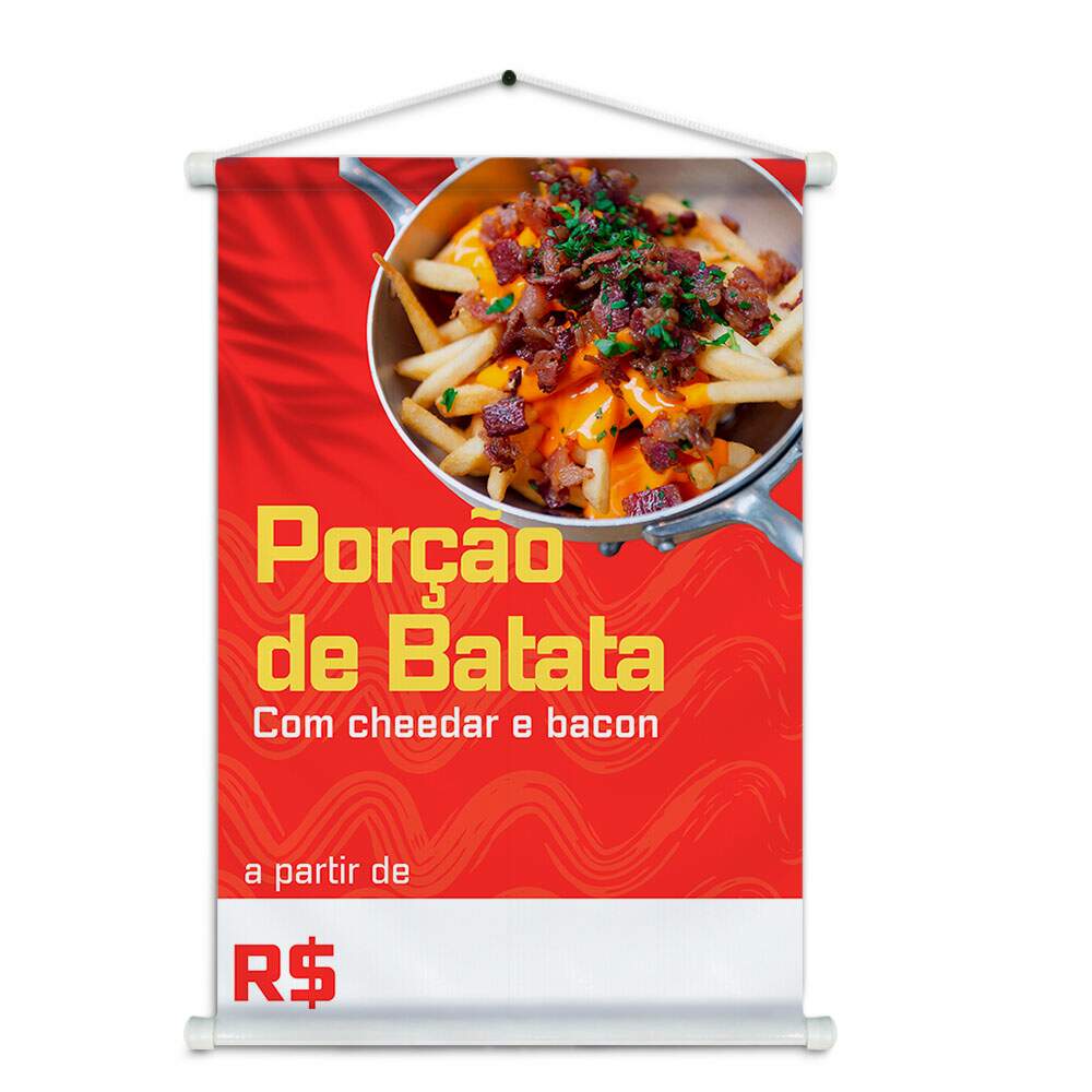 Banner Impresso em Lona Batata Frita