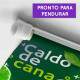 Banner Impresso em Lona Caldo de Cana