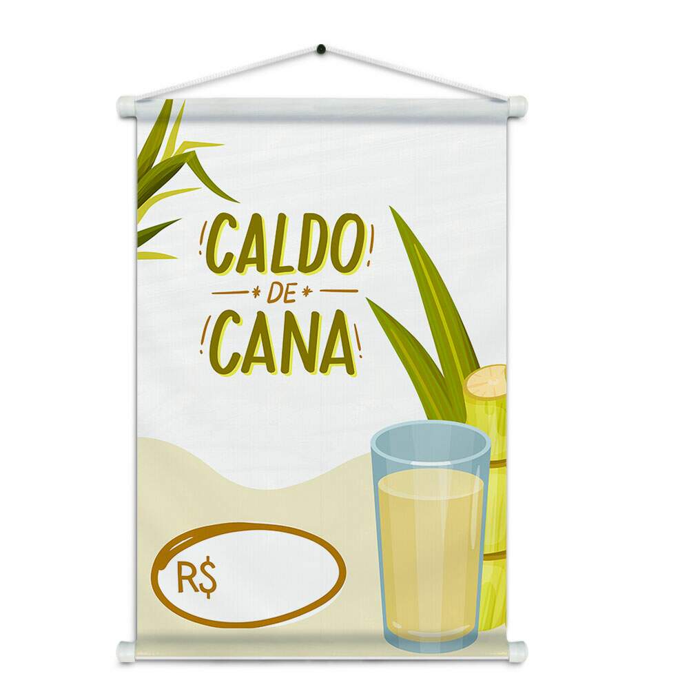 Banner Impresso em Lona Caldo de Cana
