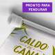 Banner Impresso em Lona Caldo de Cana