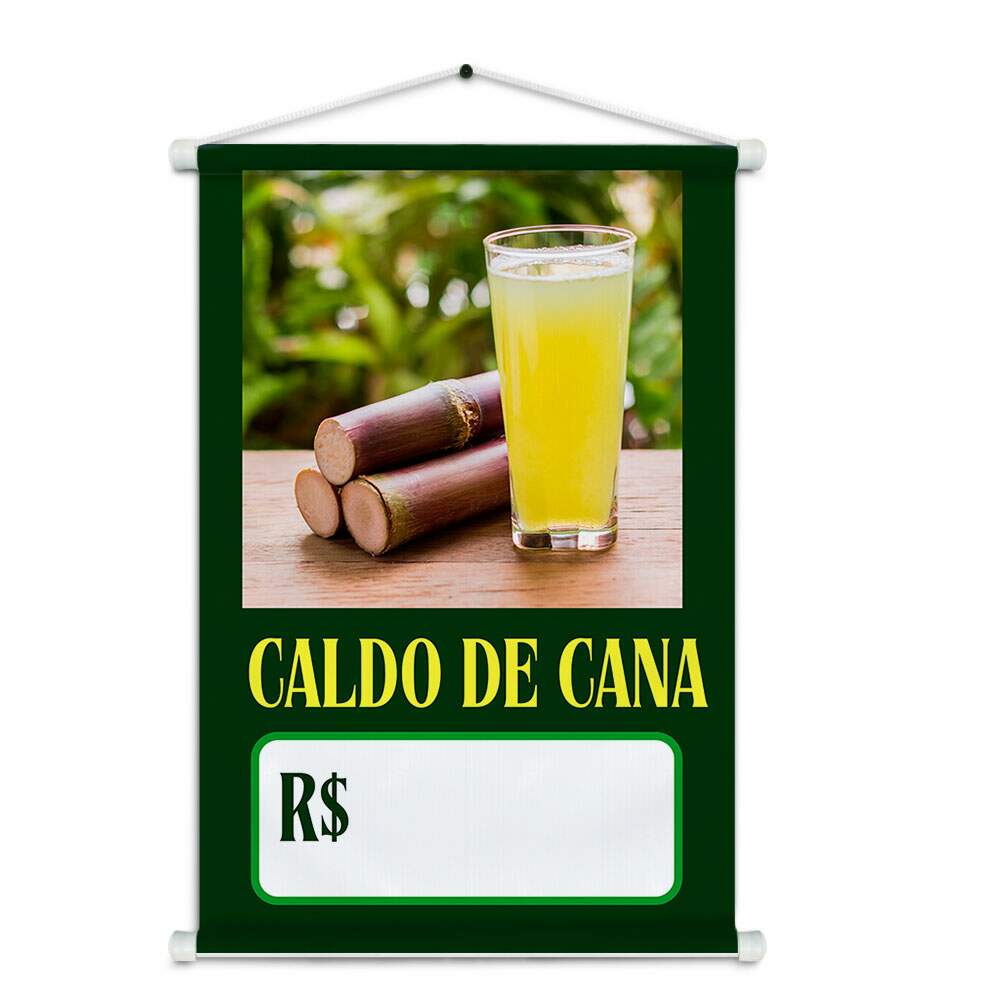 Banner Impresso em Lona Caldo de Cana