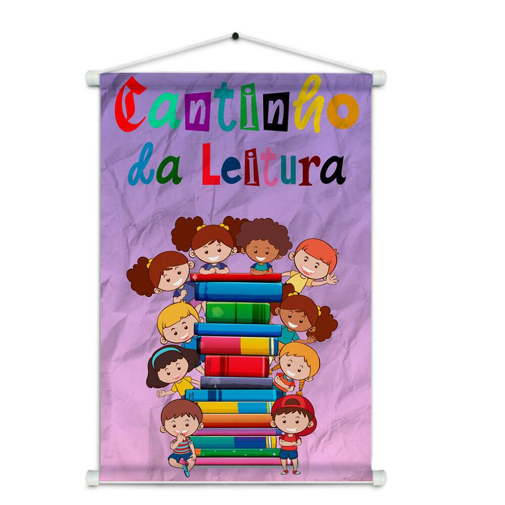 Banner Impresso em Lona Cantinho da Leitura