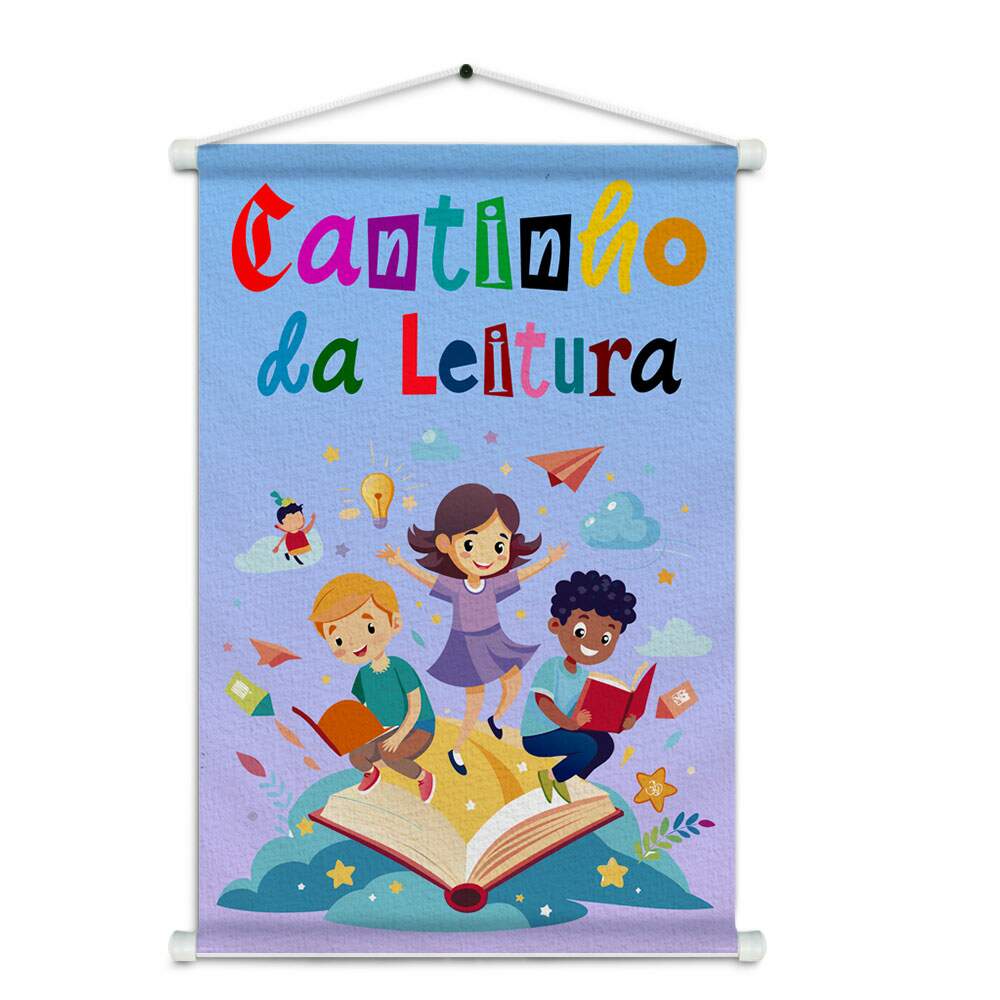 Banner Impresso em Lona Cantinho da Leitura