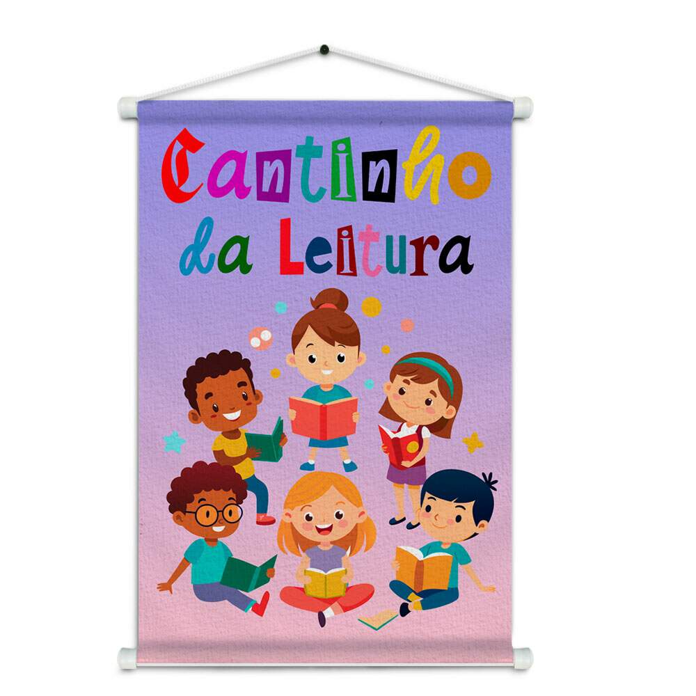 Banner Impresso em Lona Cantinho da Leitura