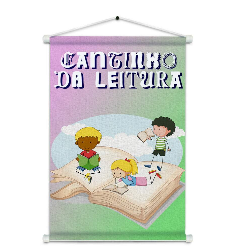 Banner Impresso em Lona Cantinho da Leitura