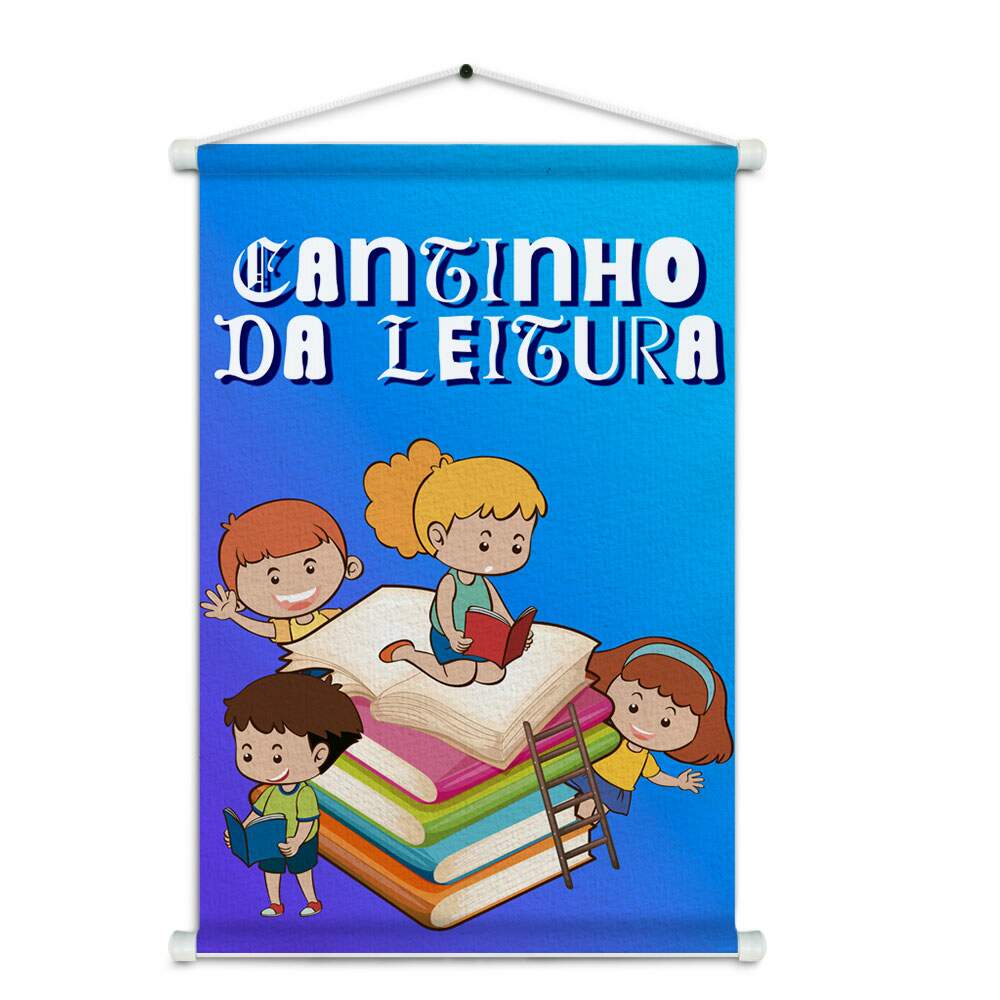 Banner Impresso em Lona Cantinho da Leitura
