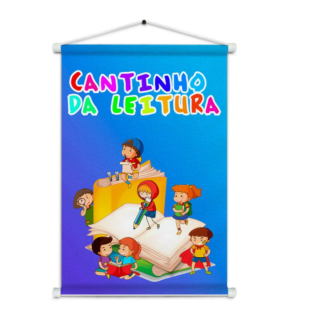Banner Impresso em Lona Cantinho da Leitura