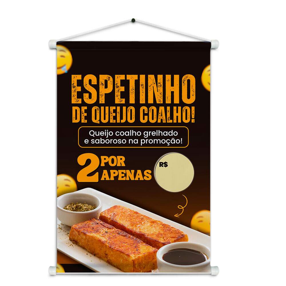 Banner Impresso em Lona Espetinhos