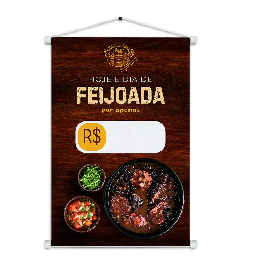 Banner Impresso em Lona Feijoada