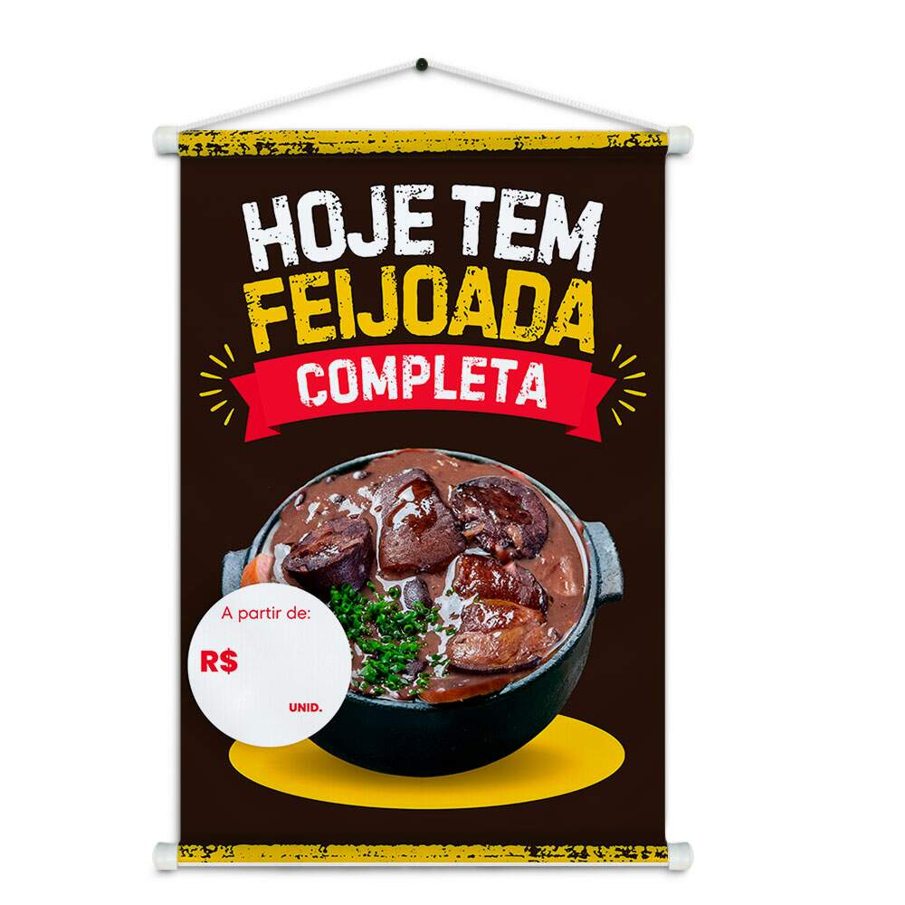 Banner Impresso em Lona Feijoada