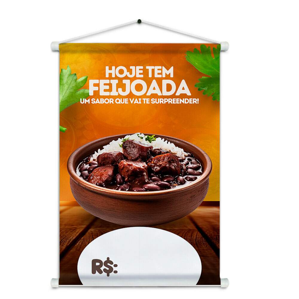 Banner Impresso em Lona Feijoada