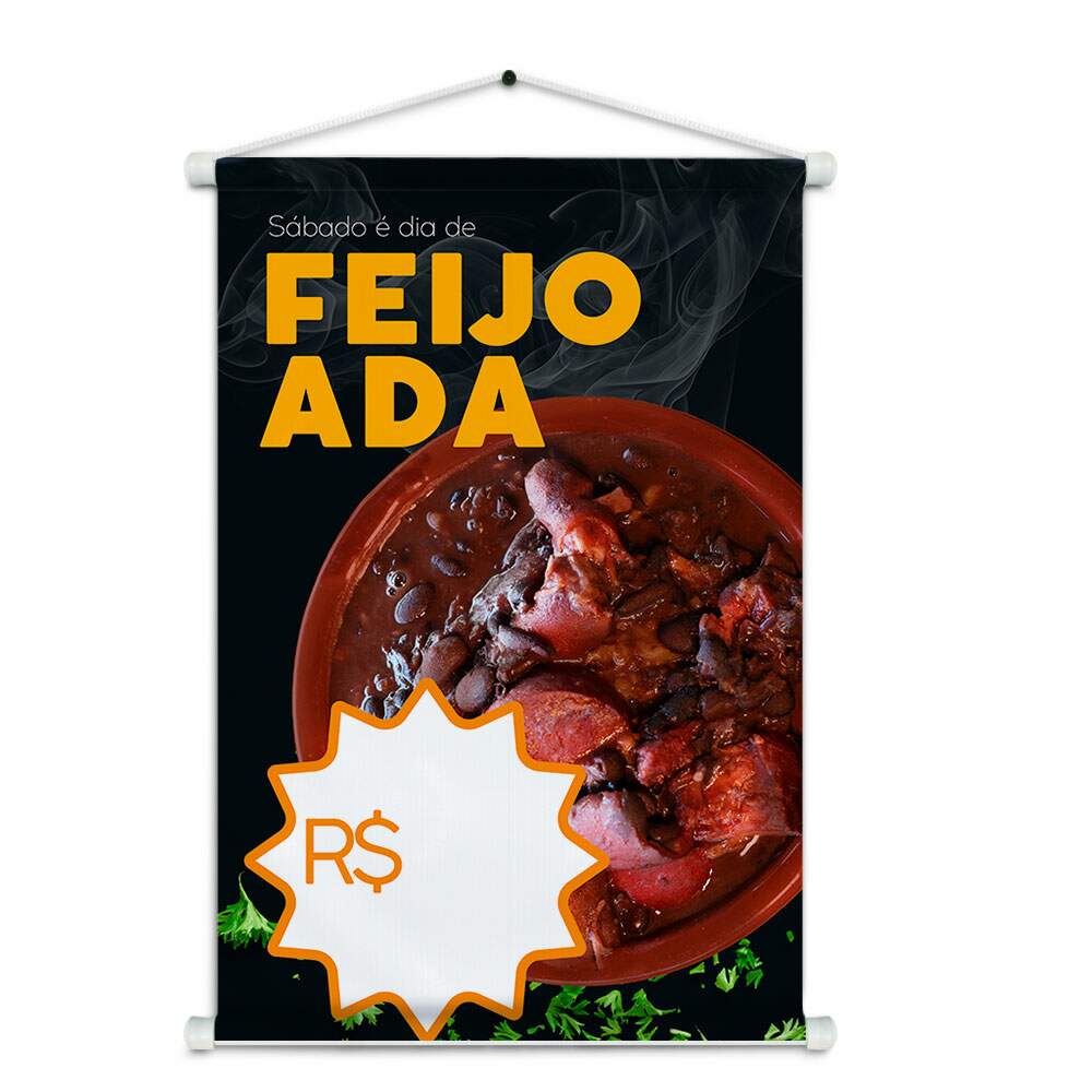 Banner Impresso em Lona Feijoada