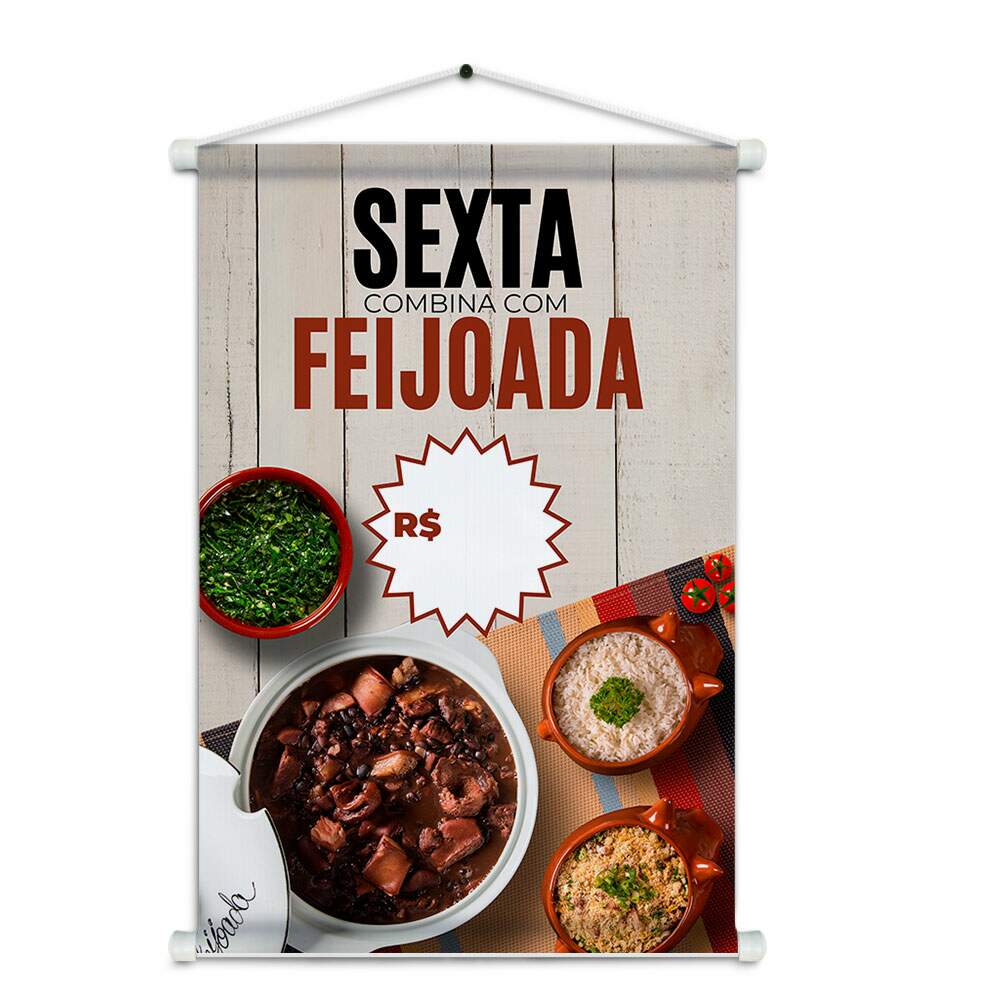 Banner Impresso em Lona Feijoada