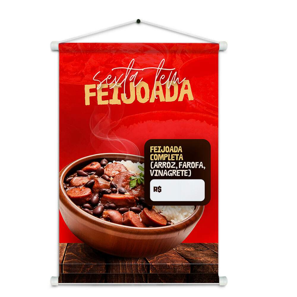 Banner Impresso em Lona Feijoada