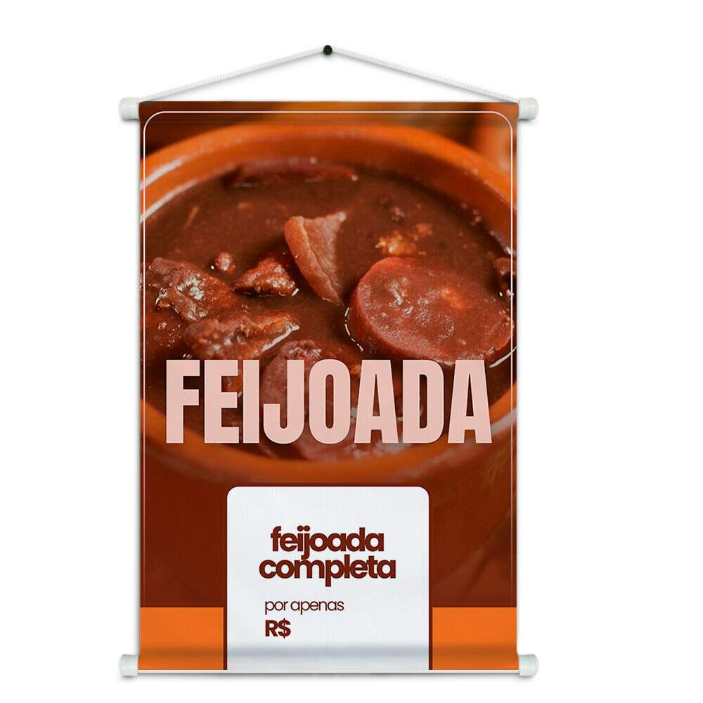 Banner Impresso em Lona Feijoada