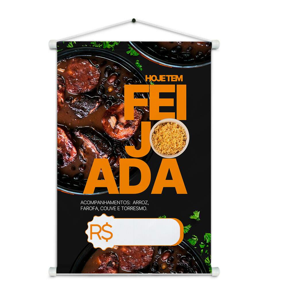 Banner Impresso em Lona Feijoada