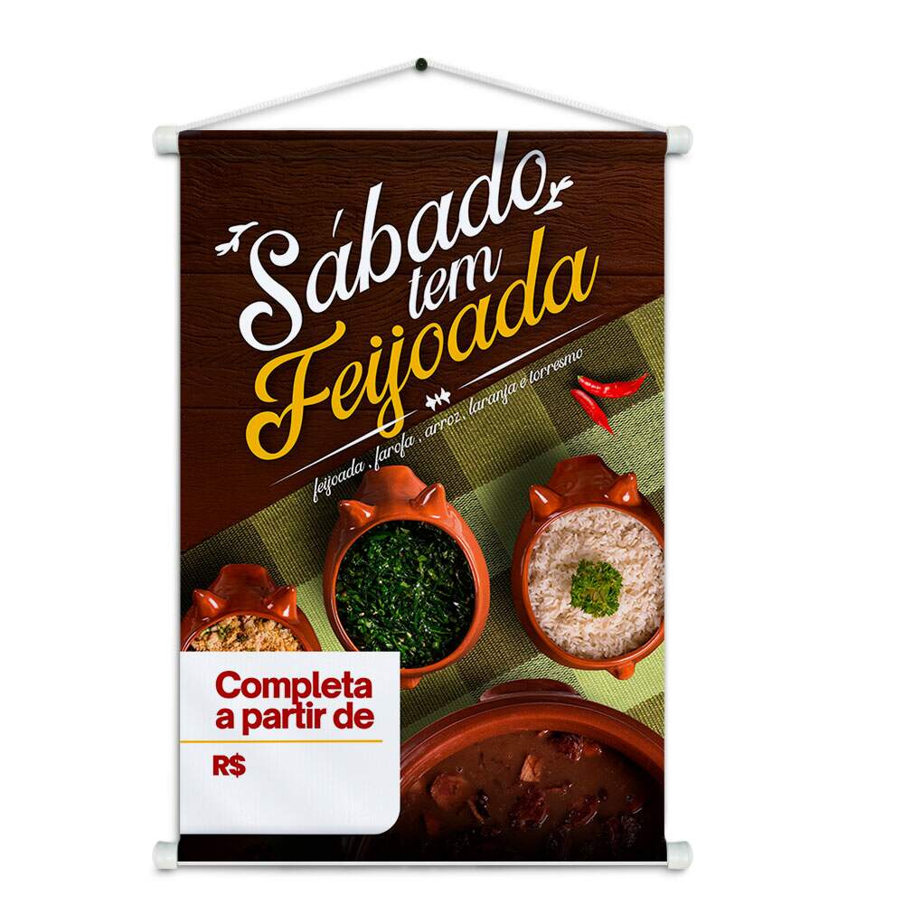 Banner Impresso em Lona Feijoada