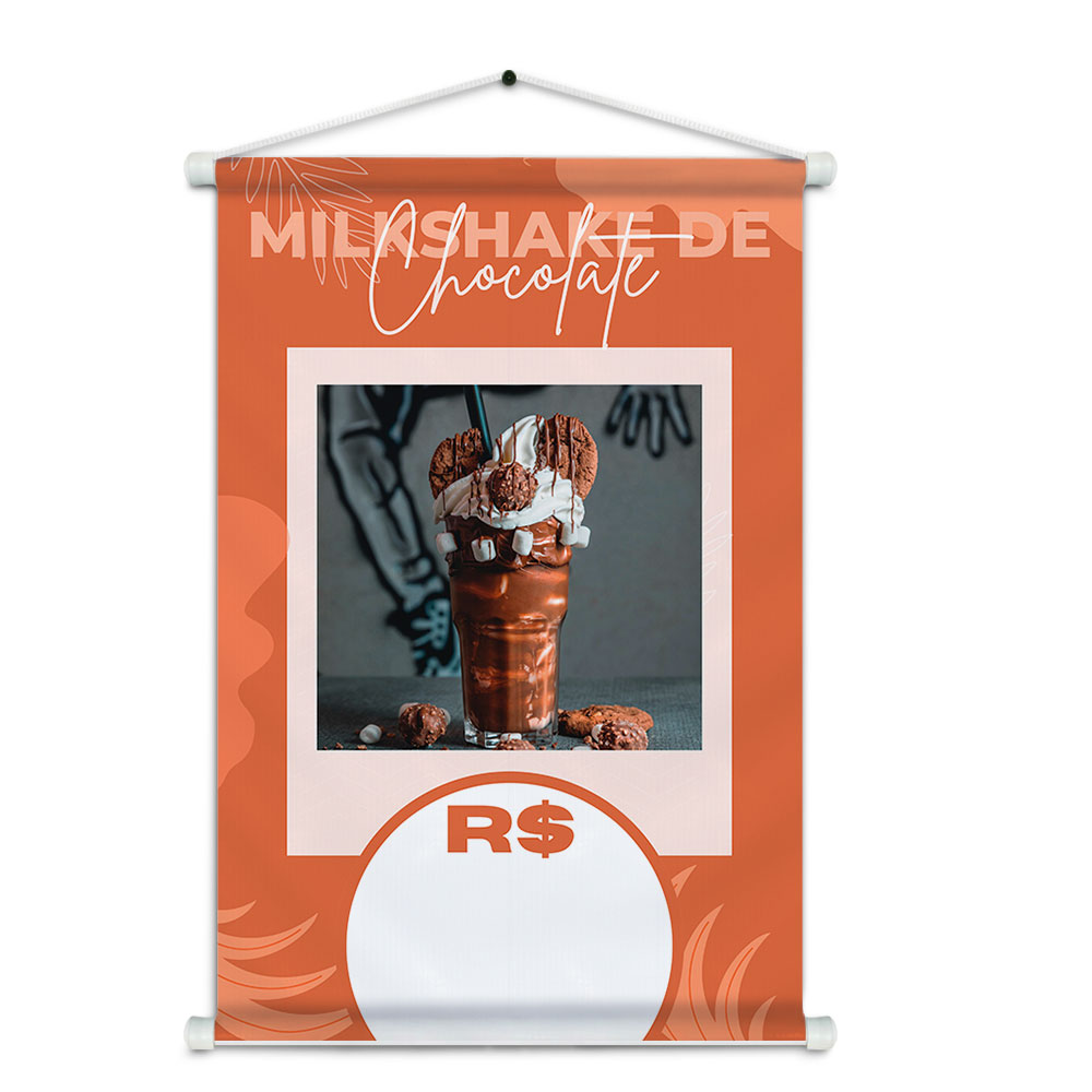 Banner Impresso em Lona Sorveteria 