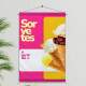 Banner Impresso em Lona Sorveteria