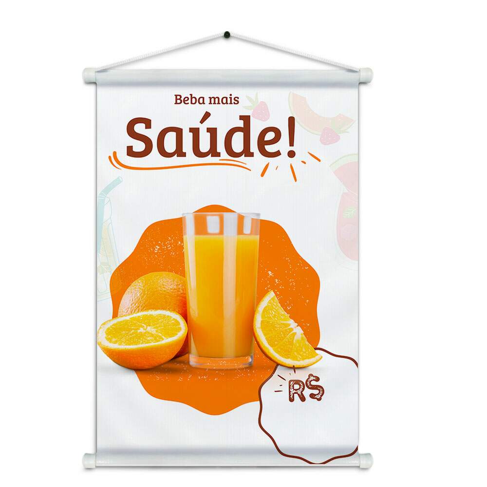 Banner Impresso em Lona Sucos