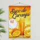 Banner Impresso em Lona Sucos