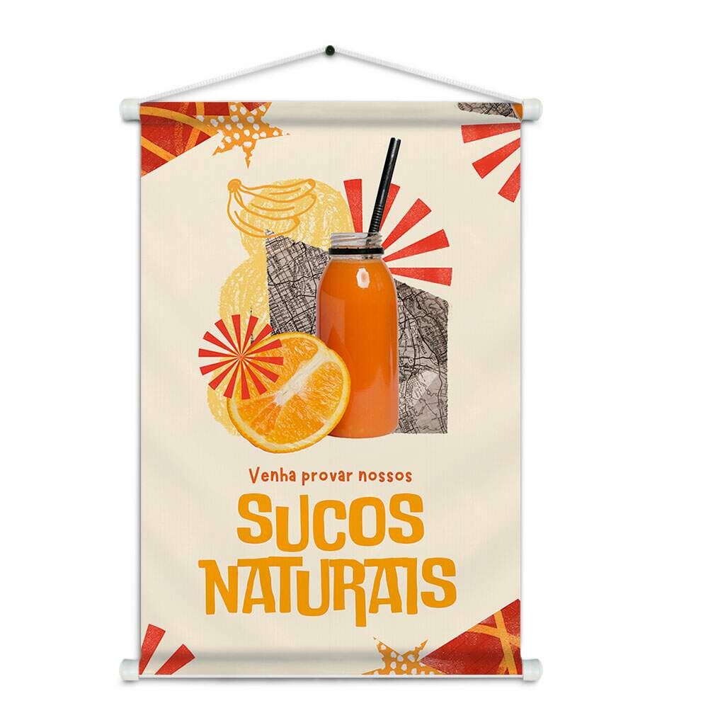 Banner Impresso em Lona Sucos