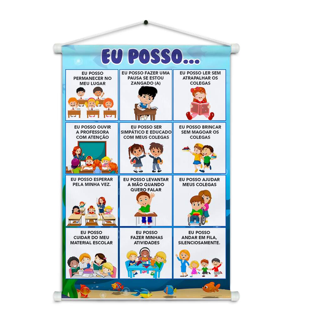 Banner Impresso em Lona Pedaggico Escolar