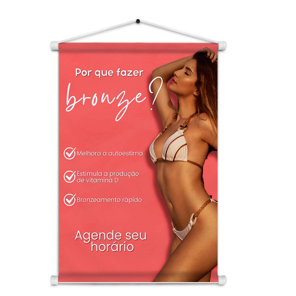 Banner Impresso em Lona Bronzeamento