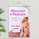 Banner Impresso em Lona Manicure e Pedicure