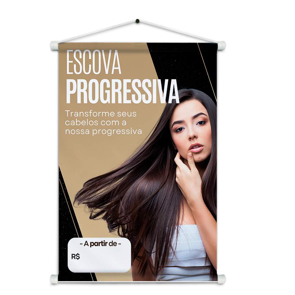 Banner Impresso em Lona Salo de Beleza