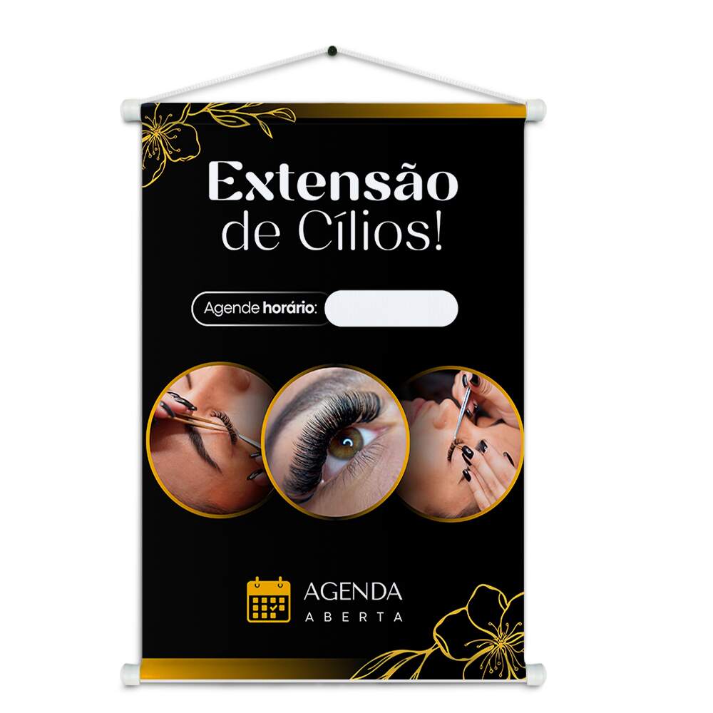 Banner Impresso em Lona Sobrancelhas e Clios