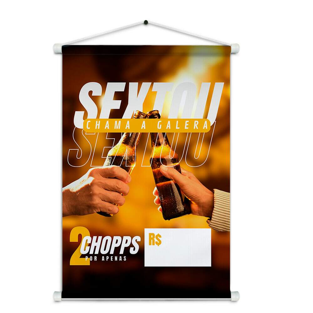 Banner Impresso em Lona - Bar 004