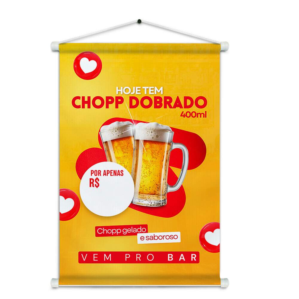 Banner Impresso em Lona - Bar 009