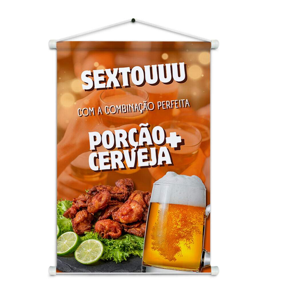 Banner Impresso em Lona - Bar 007