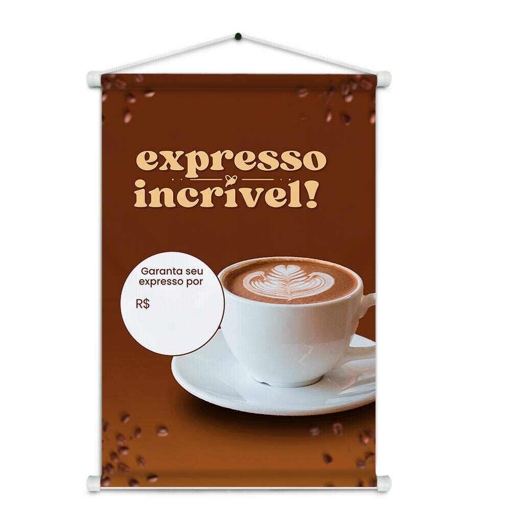Banner Impresso em Lona - Caf 006