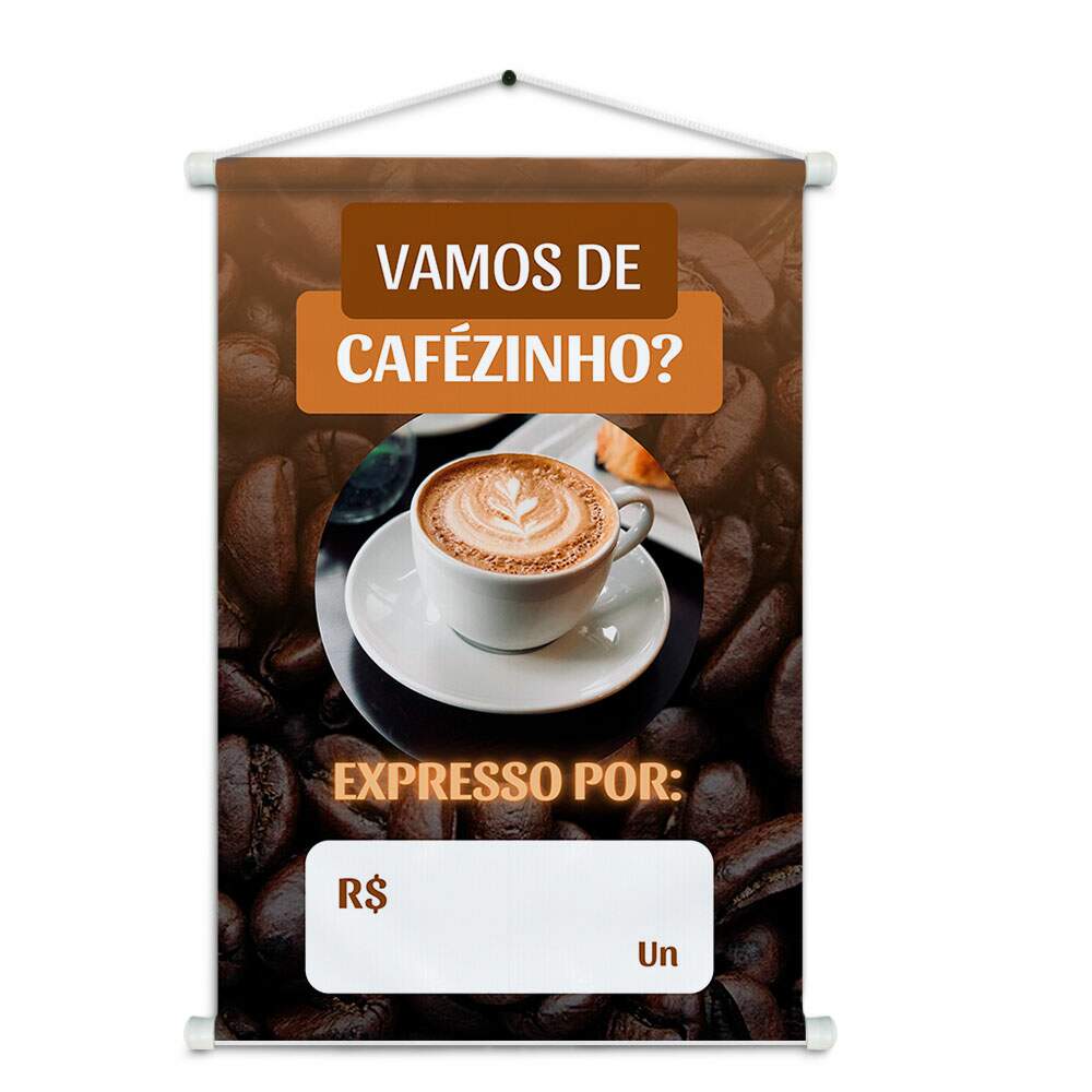 Banner Impresso em Lona - Caf 009