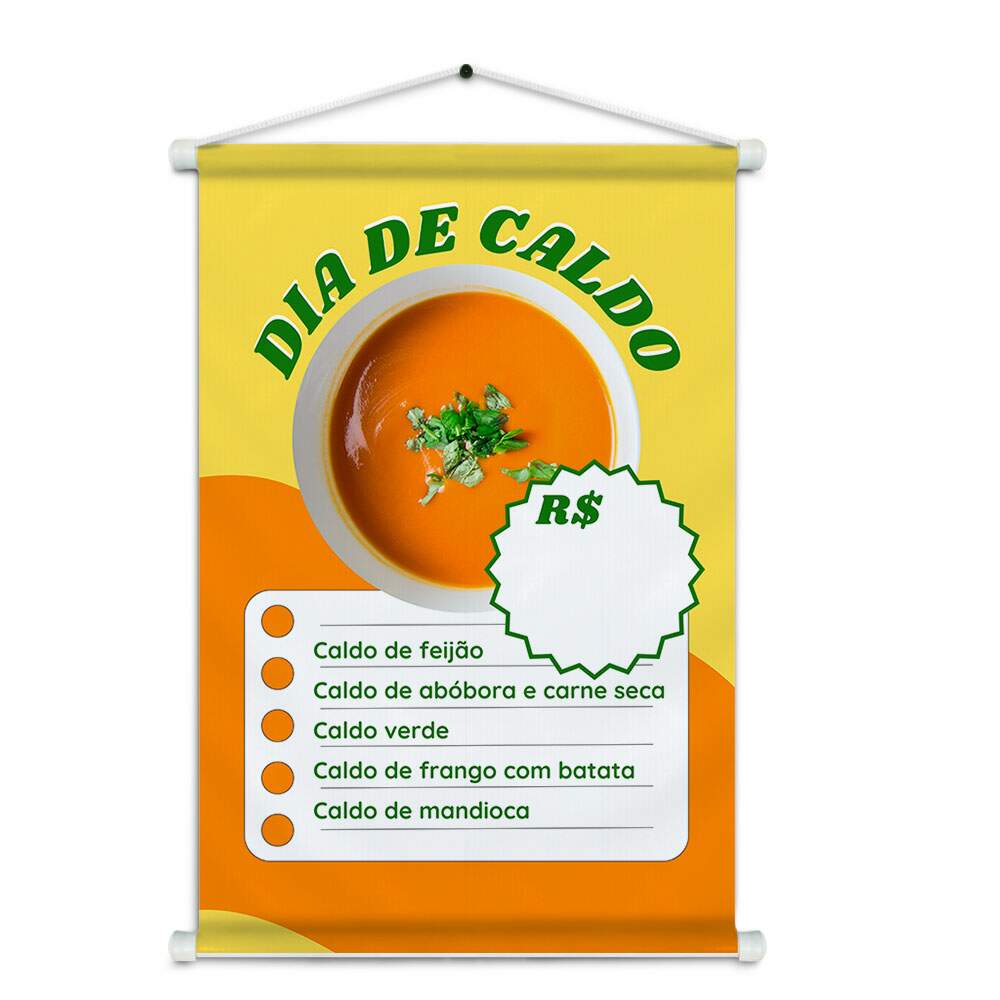 Banner Impresso em Lona - Caldo 001
