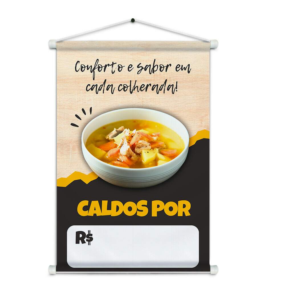 Banner Impresso em Lona - Caldo 002