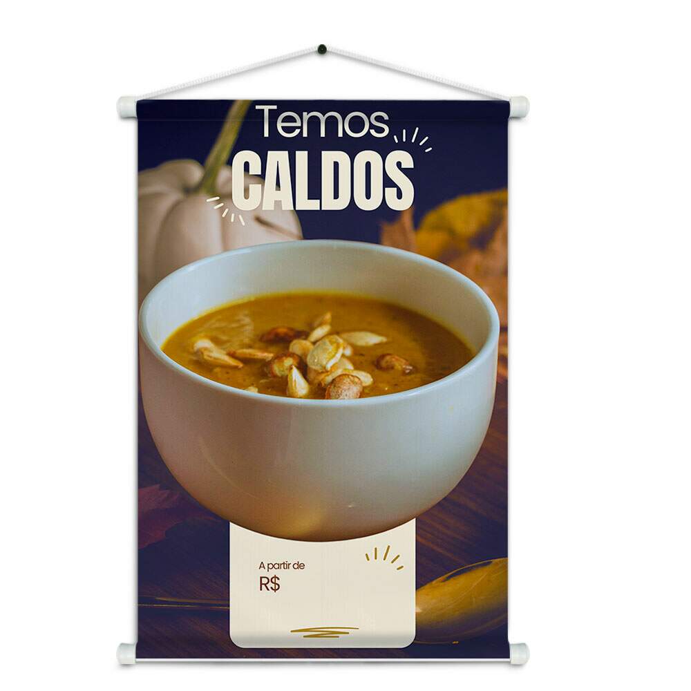 Banner Impresso em Lona - Caldo 006