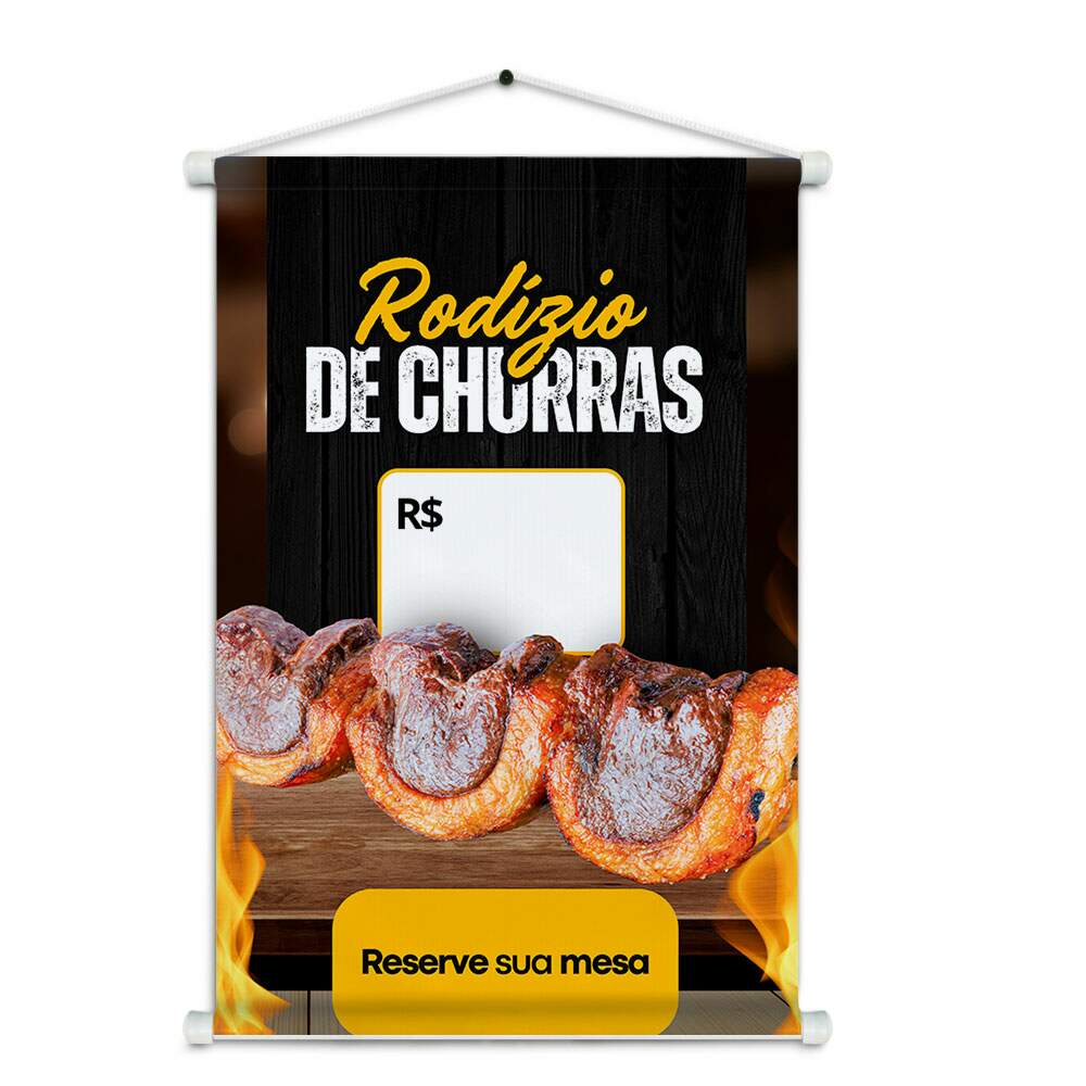 Banner Impresso em Lona - Churrascaria 003