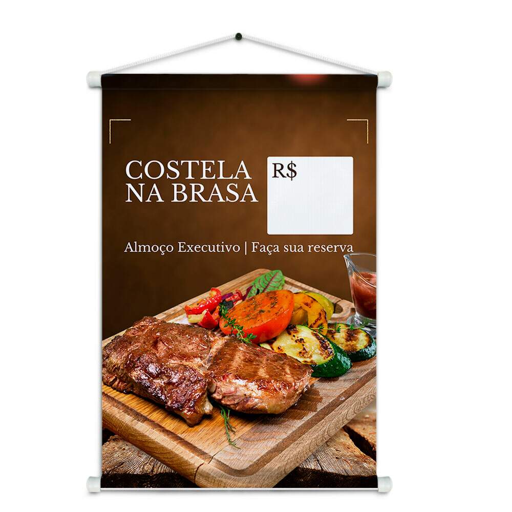 Banner Impresso em Lona - Churrascaria 004