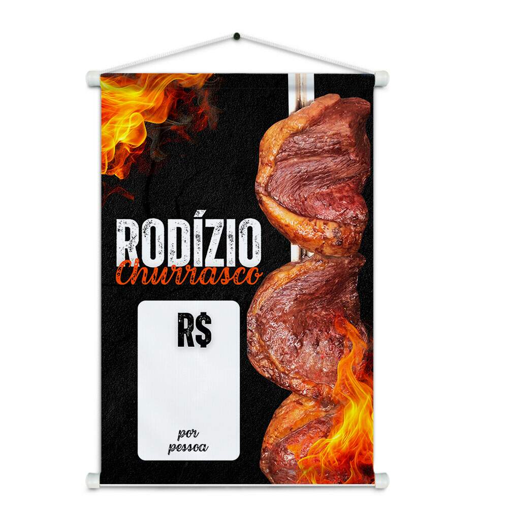 Banner Impresso em Lona - Churrascaria 006