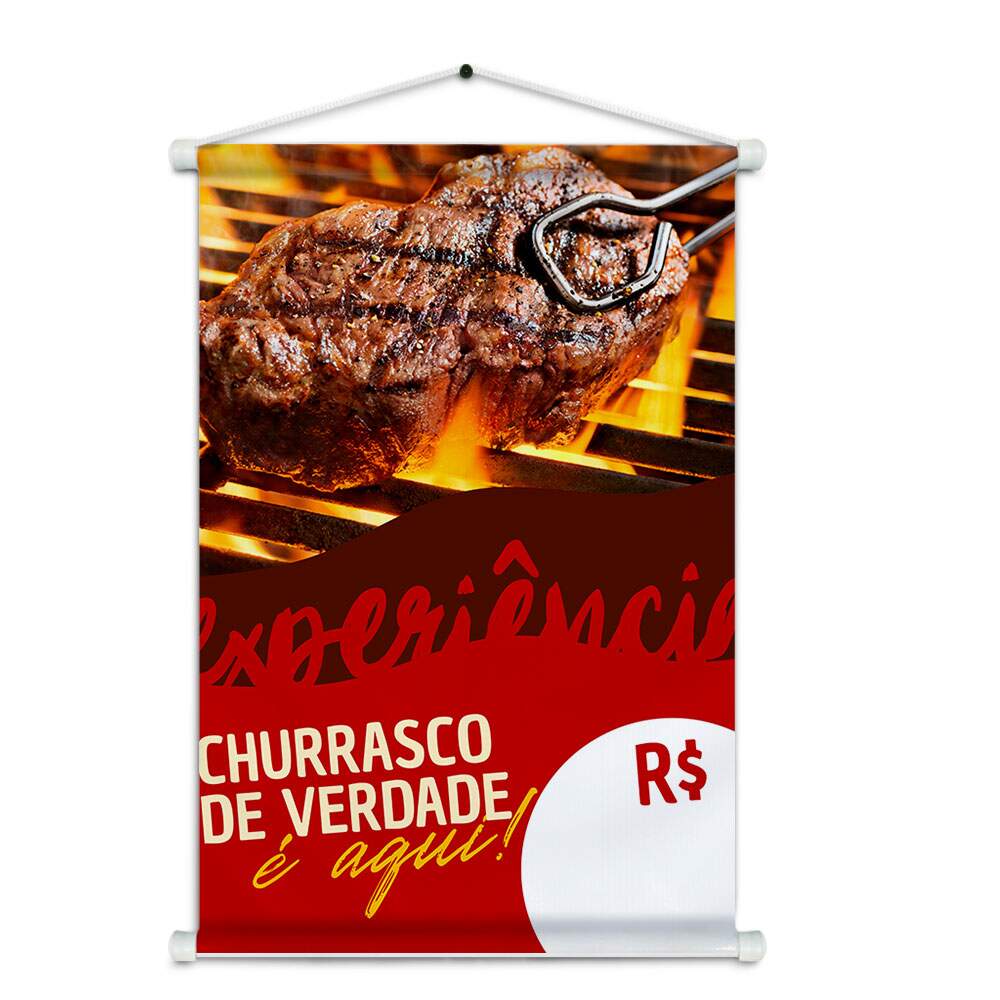 Banner Impresso em Lona - Churrascaria 008