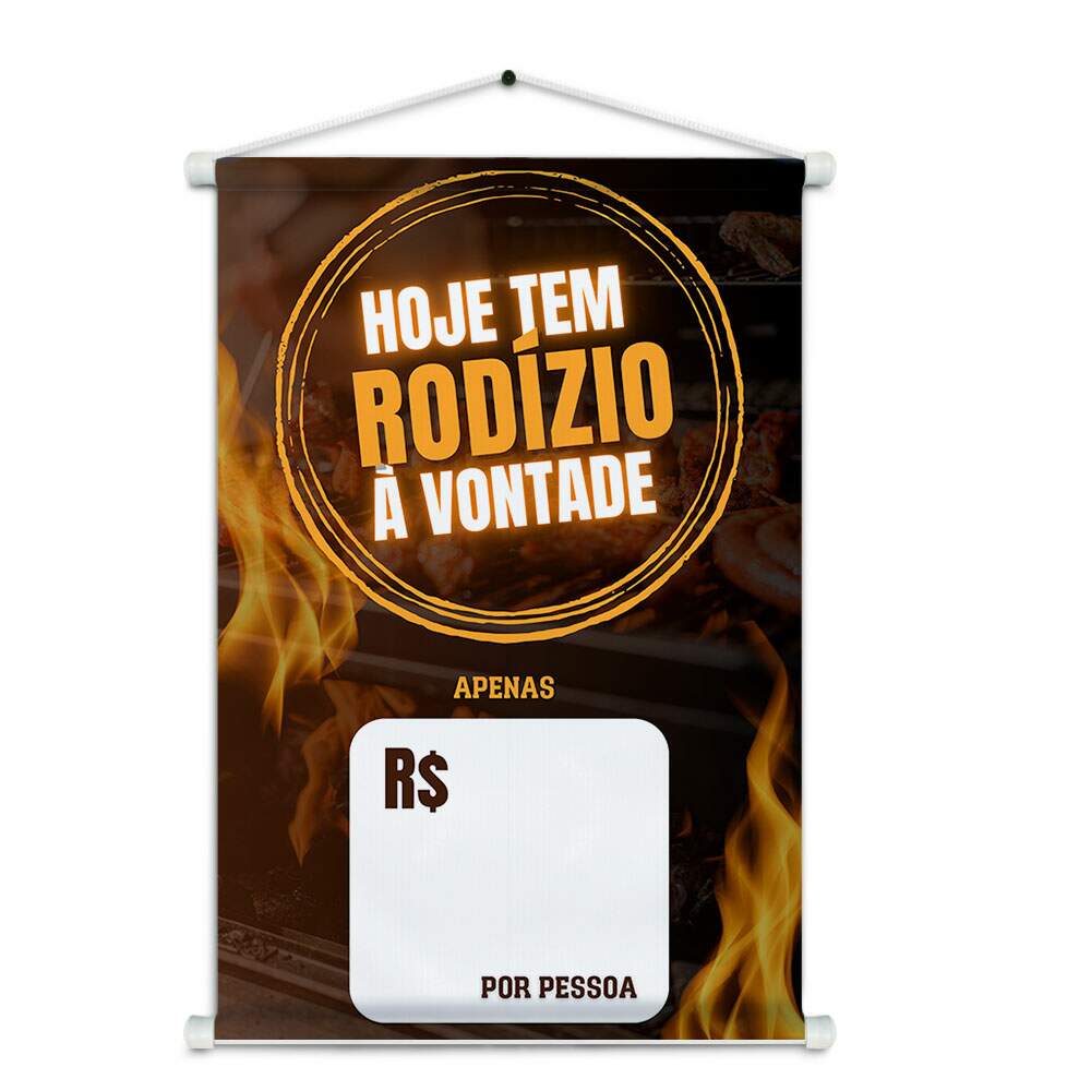 Banner Impresso em Lona - Churrascaria 011