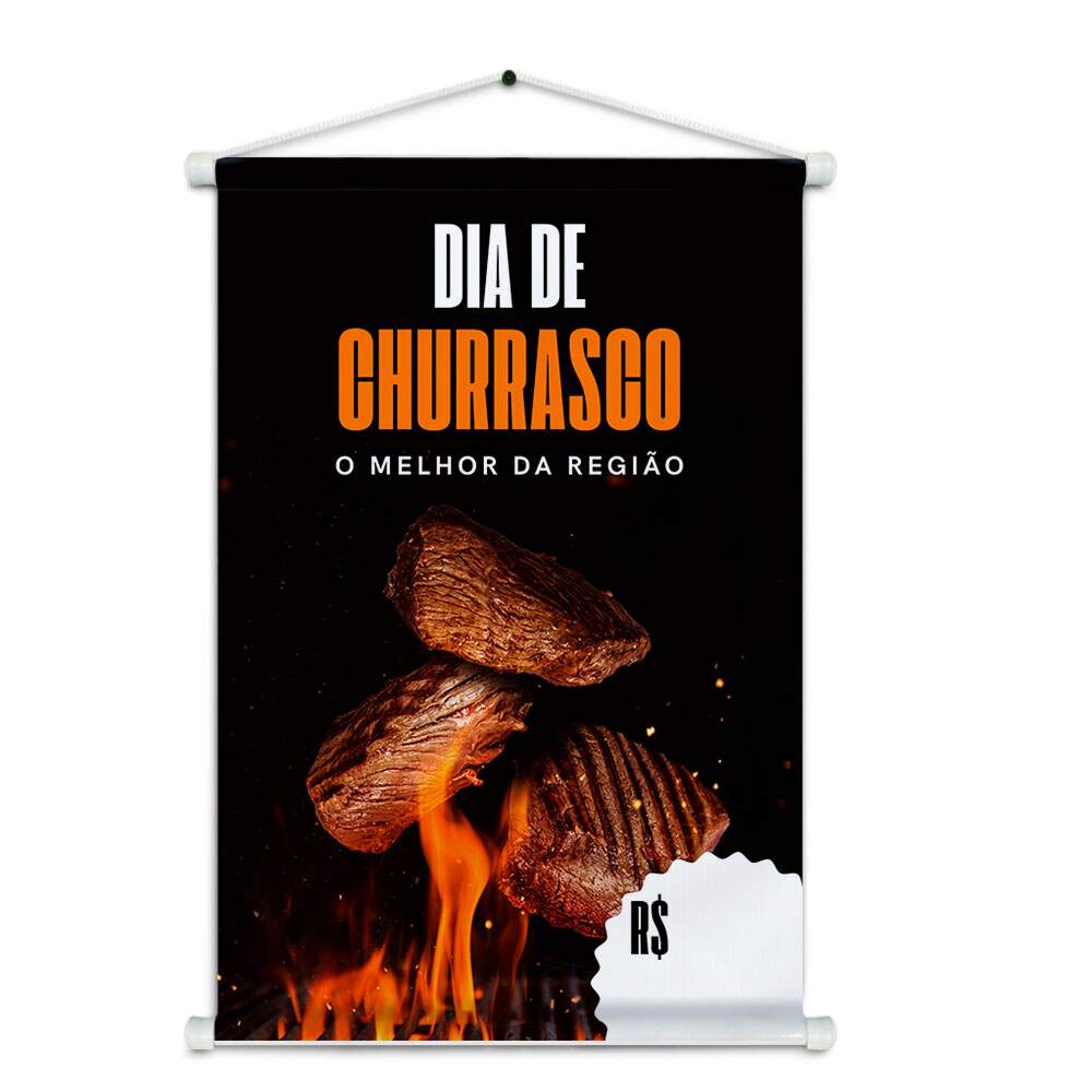 Banner Impresso em Lona - Churrascaria 014