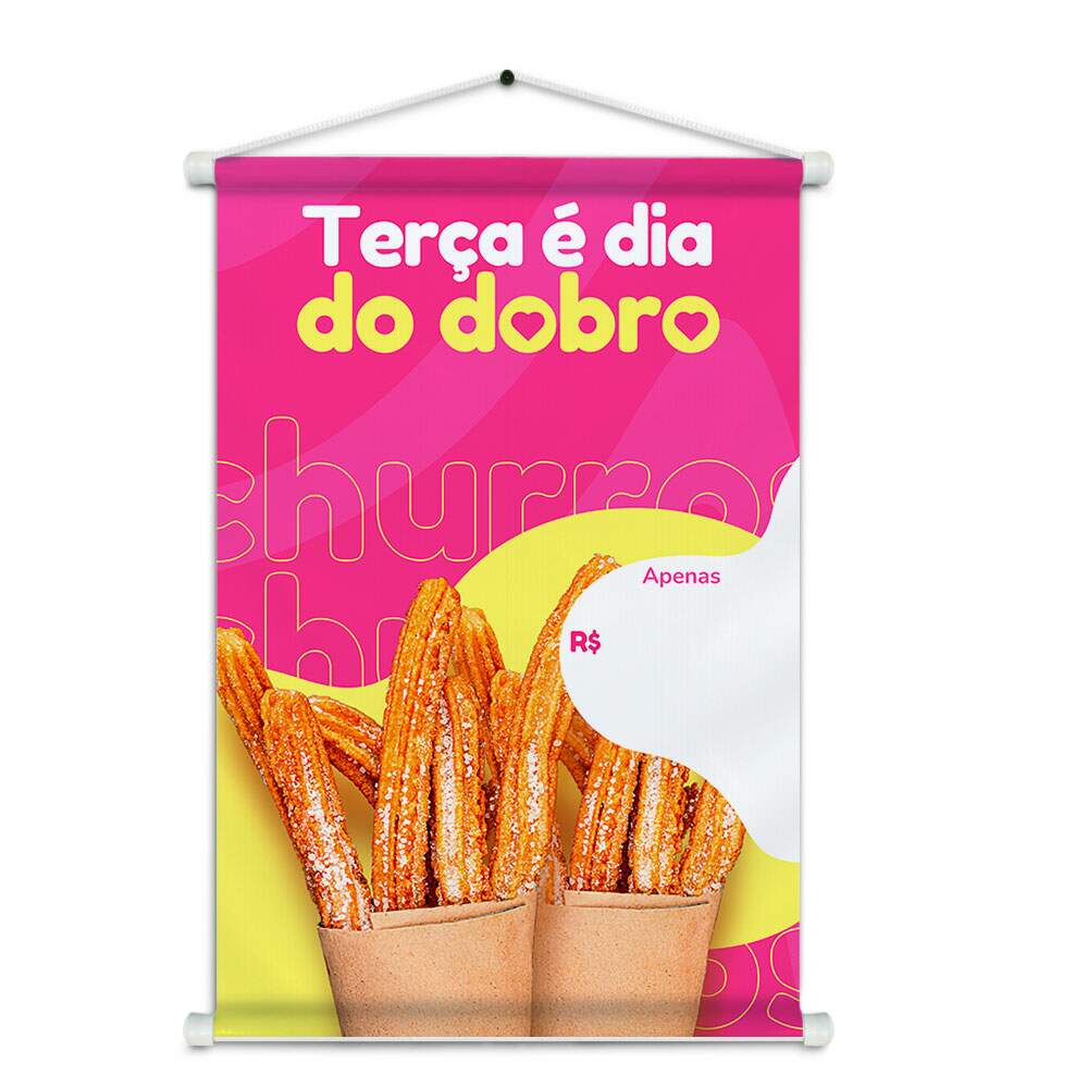 Banner Impresso em Lona - Churros 002