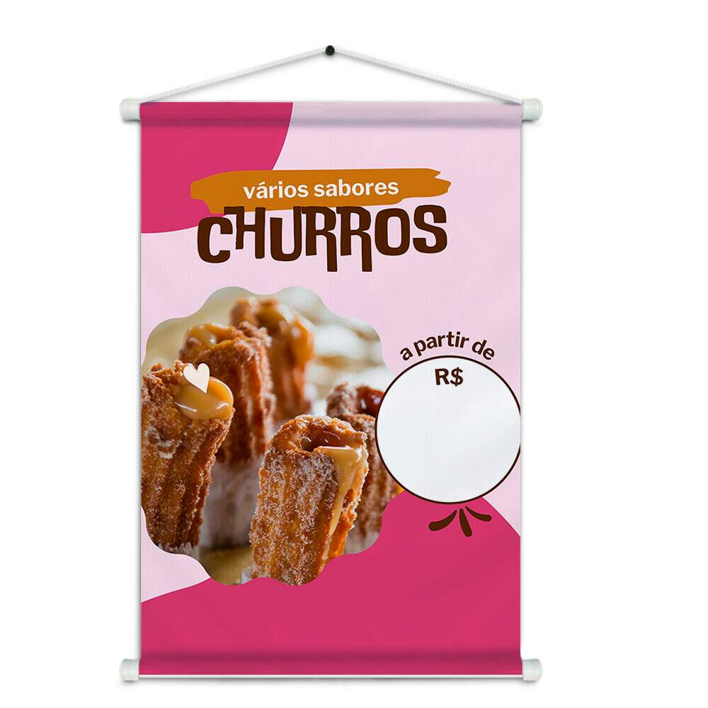 Banner Impresso em Lona - Churros 004